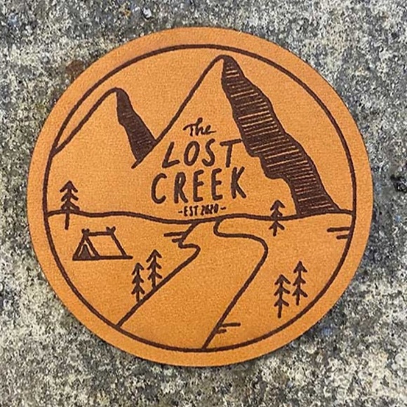 Lost Creek Co. Leather Patch Beanie Toboggan - Picture 2 of 7